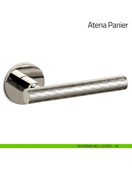 Maniglia per porta Atena Panier Olivari bassa supernichel lucido