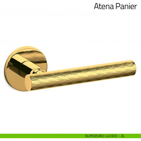 Maniglia per porta Atena Panier Olivari bassa superoro lucido