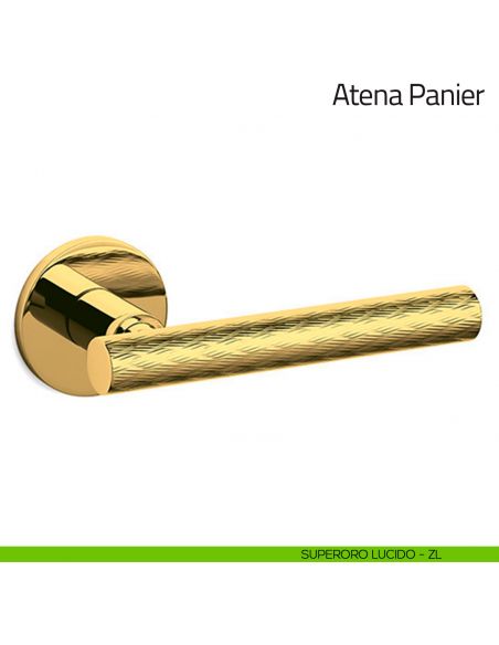 Maniglia per porta Atena Panier Olivari bassa superoro lucido