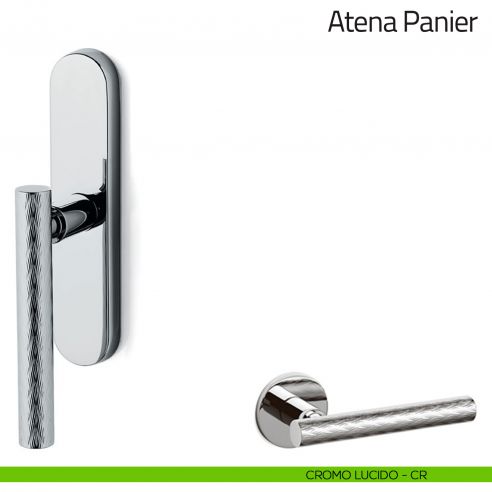 Maniglia per finestra cremonese Atena Panier Olivari cromo lucido