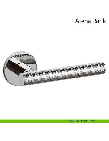 Maniglia per porta Atena Rank Olivari bassa cromo lucido