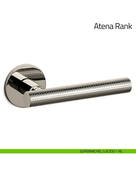 Maniglia per porta Atena Rank Olivari bassa supernichel lucido