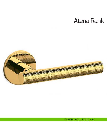 Maniglia per porta Atena Rank Olivari bassa superoro lucido