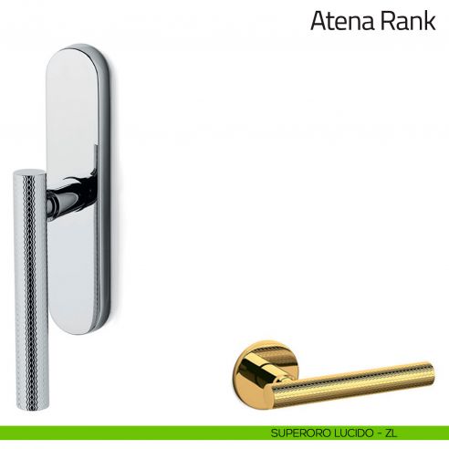 Maniglia per finestra cremonese Atena Rank Olivari superoro lucido