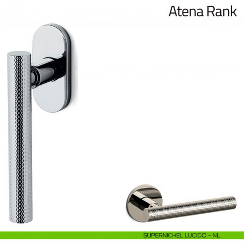 Maniglia per finestra martellina DK Atena Rank Olivari bassa supernichel lucido