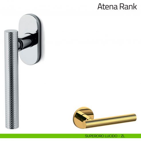 Maniglia per finestra martellina DK Atena Rank Olivari bassa superoro lucido
