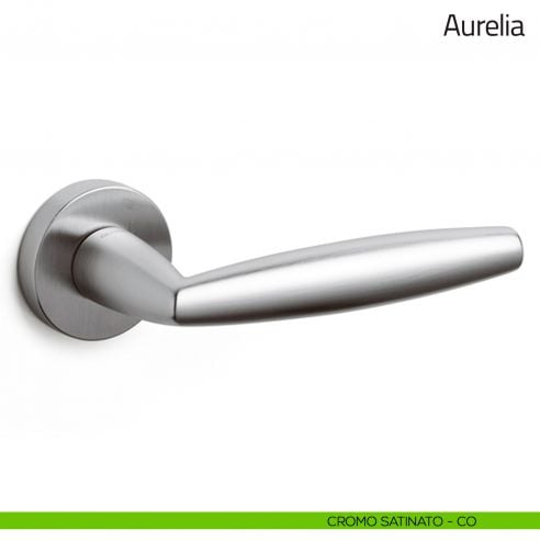 Maniglia per porta Aurelia Olivari cromo satinato