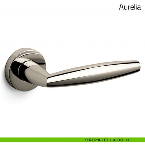 Maniglia per porta Aurelia Olivari supernichel lucido