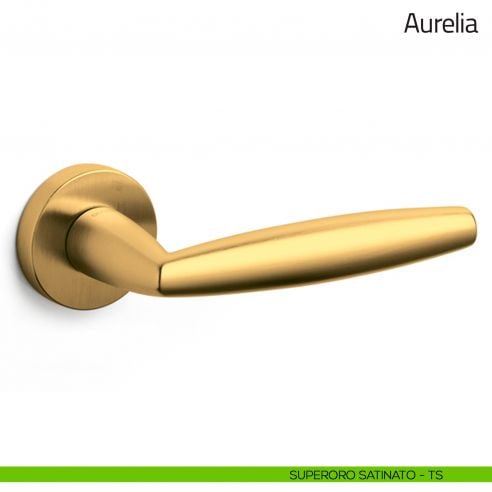 Maniglia per porta Aurelia Olivari superoro satinato