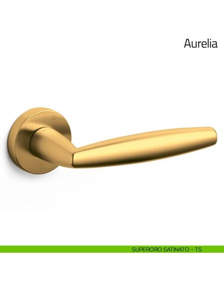 Maniglia per porta Aurelia Olivari superoro satinato