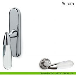 Maniglia in vetro per finestra cremonese Aurora Olivari 2
