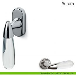 Maniglia in vetro per finestra martellina DK Aurora Olivari 2