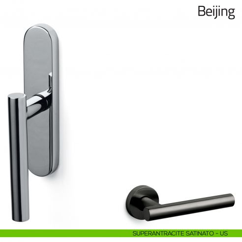 Maniglia per finestra cremonese Beijing Olivari superantracite satinato
