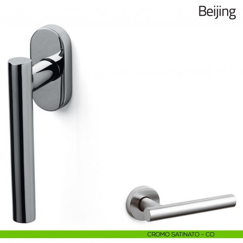 Maniglia per finestra martellina DK Beijing Olivari cromo opaco