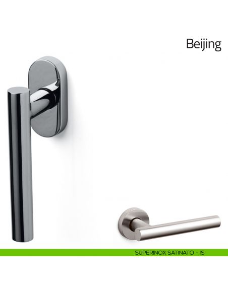 Maniglia per finestra martellina DK Beijing Olivari superinox satinato
