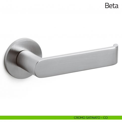 Maniglia per porta Beta Olivari bassa cromo satinato