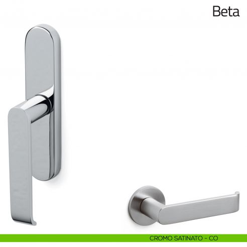 Maniglia per finestra cremonese Beta Olivari cromo satinato