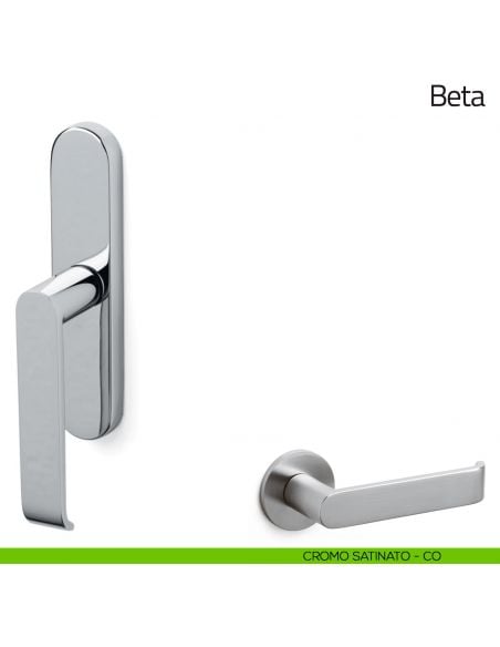Maniglia per finestra cremonese Beta Olivari cromo satinato