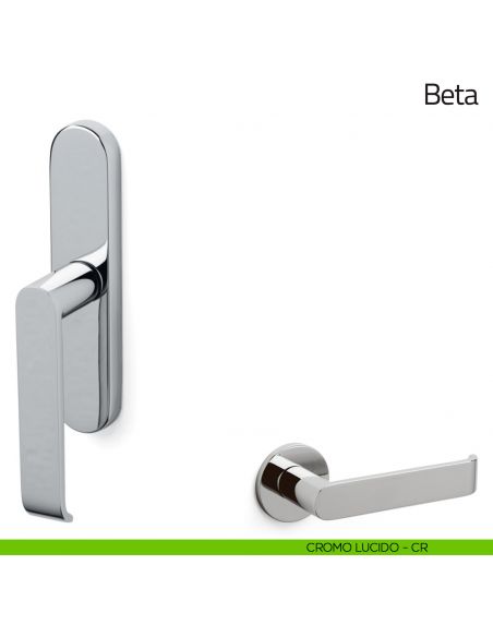 Maniglia per finestra cremonese Beta Olivari cromo lucido