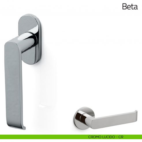 Maniglia per finestra martellina DK Beta Olivari cromo lucido