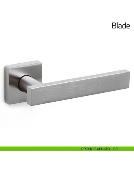 Maniglia per porta Blade Olivari cromo satinato