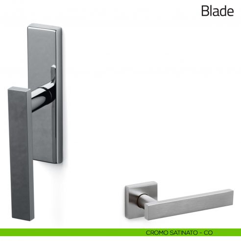 Maniglia per finestra cremonese Blade Olivari cromo satinato