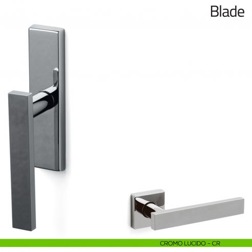 Maniglia per finestra cremonese Blade Olivari cromo lucido