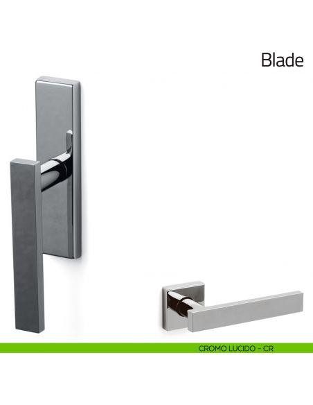 Maniglia per finestra cremonese Blade Olivari cromo lucido