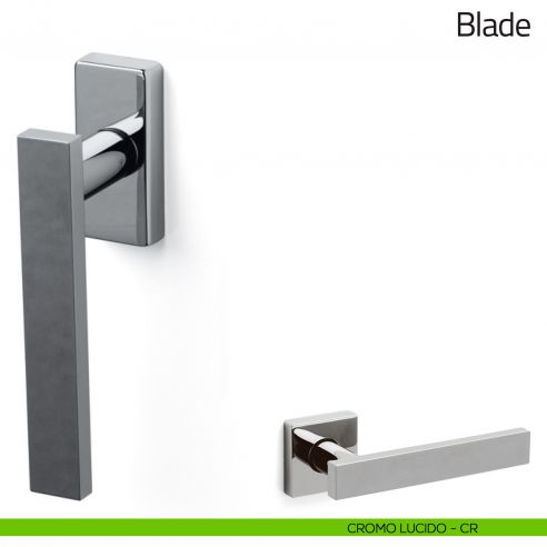 Maniglia per finestra martellina DK Blade Olivari cromo lucido