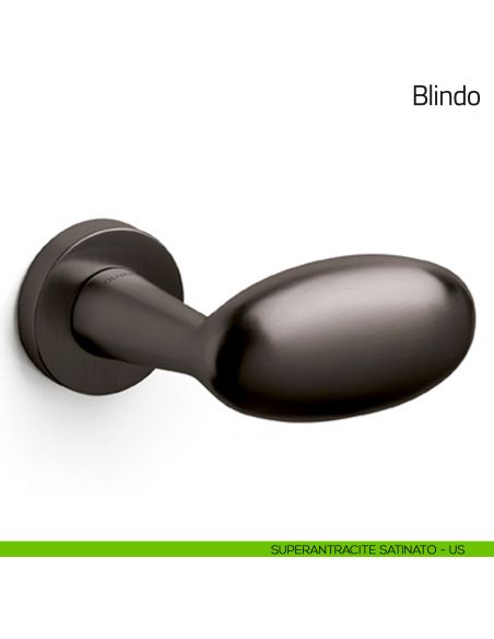 Maniglia per porta Blindo Olivari superantracite satinato