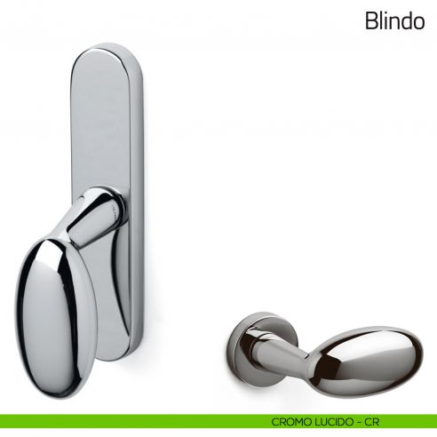 Maniglia per finestra cremonese Blindo Olivari cromo lucido