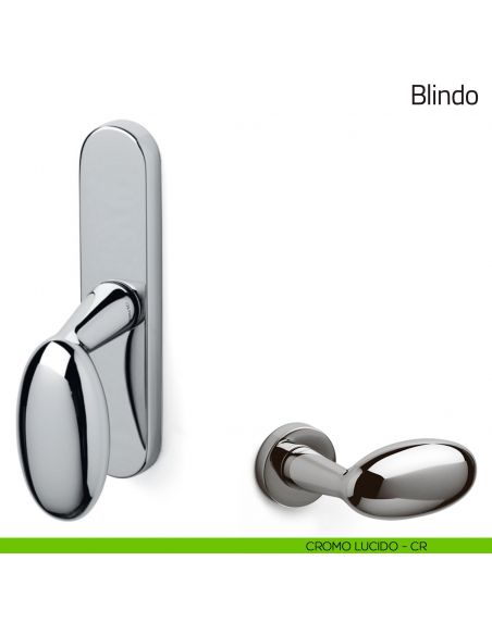 Maniglia per finestra cremonese Blindo Olivari cromo lucido