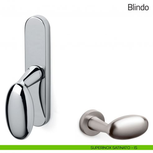 Maniglia per finestra cremonese Blindo Olivari superinox satinato