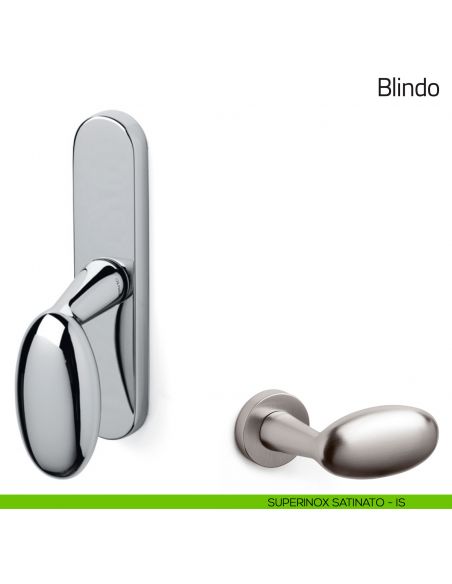 Maniglia per finestra cremonese Blindo Olivari superinox satinato