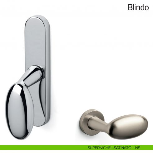 Maniglia per finestra cremonese Blindo Olivari supernichel satinato