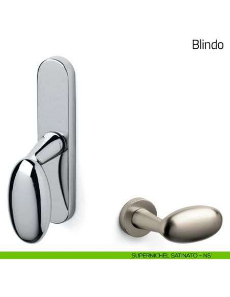 Maniglia per finestra cremonese Blindo Olivari supernichel satinato