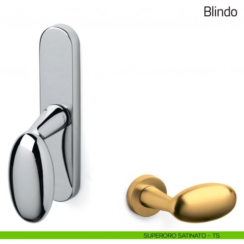 Maniglia per finestra cremonese Blindo Olivari superoro satinato