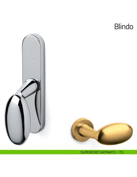 Maniglia per finestra cremonese Blindo Olivari superoro satinato