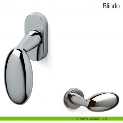 Maniglia per finestra martellina DK Blindo Olivari cromo lucido