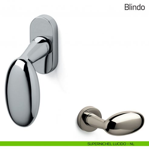 Maniglia per finestra martellina DK Blindo Olivari supernichel lucido