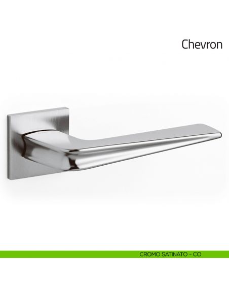 Maniglia per porta Chevron Olivari cromo satinato
