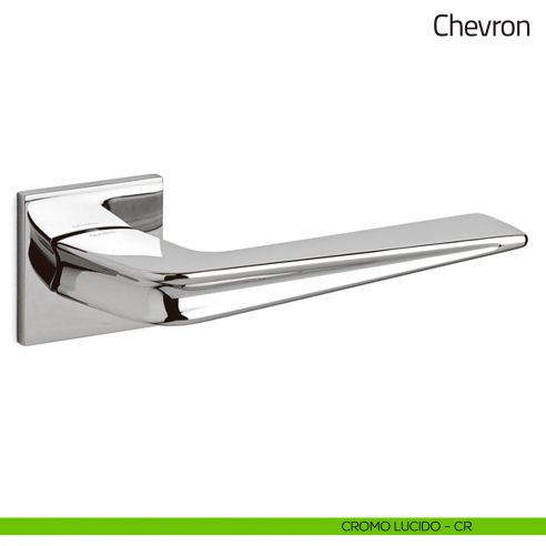 Maniglia per porta Chevron Olivari cromo lucido