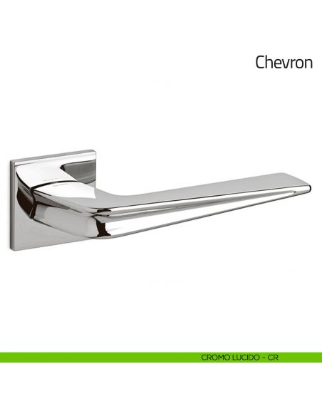 Maniglia per porta Chevron Olivari cromo lucido