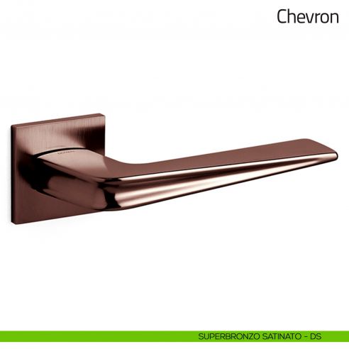 Maniglia per porta Chevron Olivari superbronzo satinato