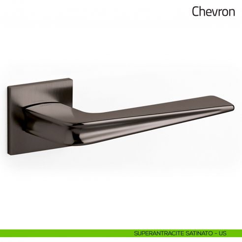 Maniglia per porta Chevron Olivari superantracite satinato