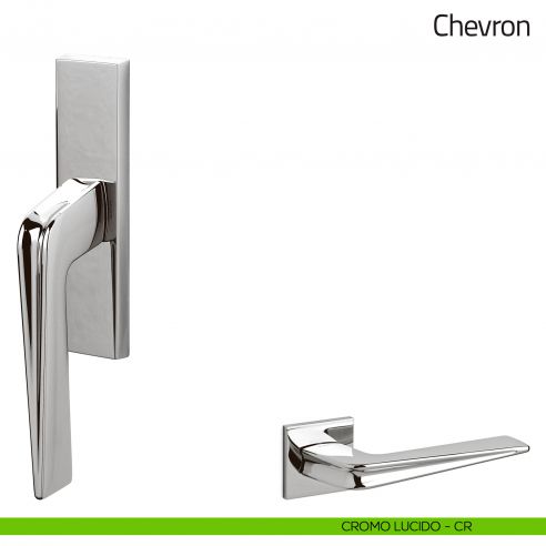 Maniglia per finestra cremonese Chevron Olivari cromo lucido