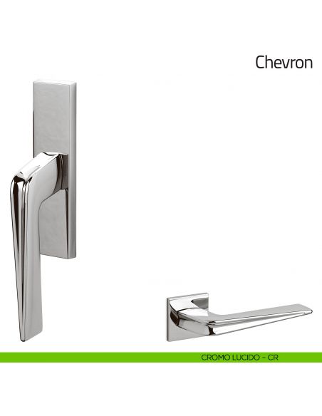 Maniglia per finestra cremonese Chevron Olivari cromo lucido