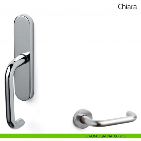 Maniglia per finestra cremonese Chiara Olivari cromo satinato