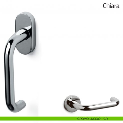 Maniglia per finestra martellina DK Chiara Olivari cromo lucido