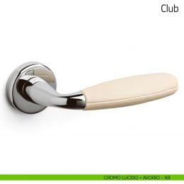 Maniglia per porta Club Olivari con pelle 2